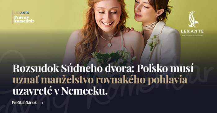 Rozsudok Súdneho dvora: Poľsko musí uznať manželstvo rovnakého pohlavia uzavreté v Nemecku.