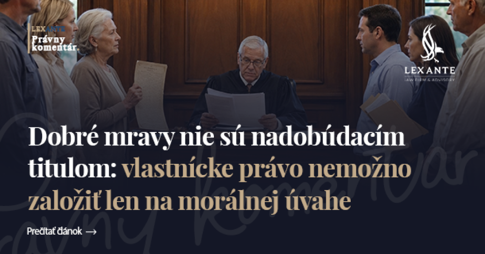 Good Morals Are Not a Legal Title: Ownership Cannot Be Established on Moral Grounds Alone