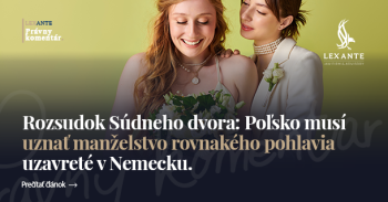 Rozsudok Súdneho dvora: Poľsko musí uznať manželstvo rovnakého pohlavia uzavreté v Nemecku.