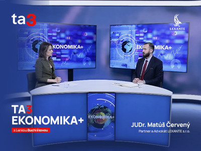 VIDEO: JUDr. Matúš Červený z LEXANTE v TA3 Ekonomika+ o nelegálnom zamestnávaní, podnikaní a živnostníkoch