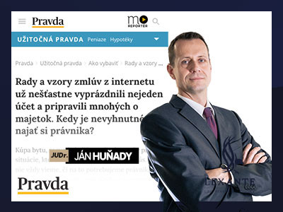 Rady a vzory zmlúv z internetu už nešťastne vyprázdnili nejeden účet a pripravili mnohých o majetok.