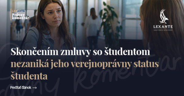 Skončením zmluvy so študentom nezaniká jeho verejnoprávny status študenta